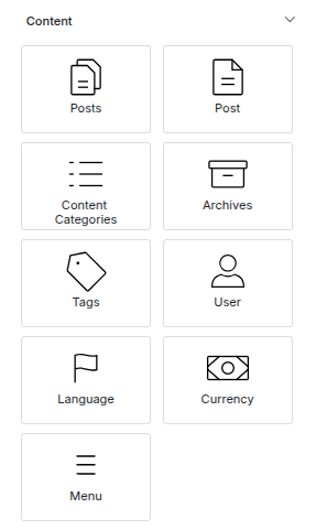Page builder components