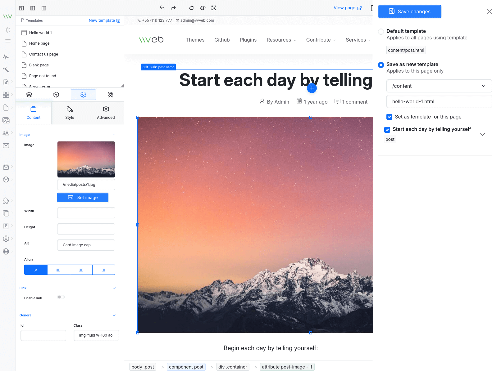 Product save as new template