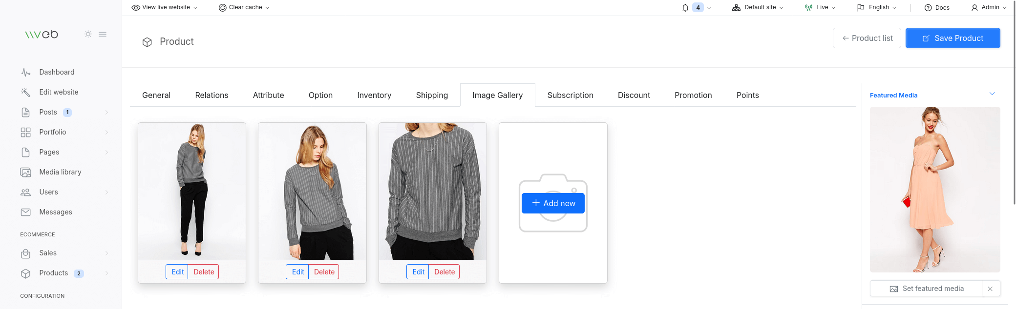 Product image gallery