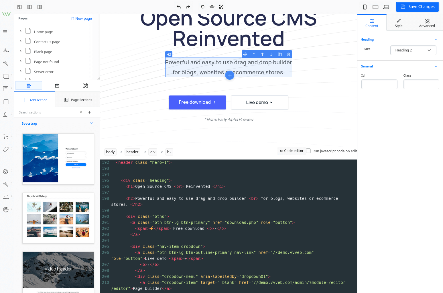 Html code preview